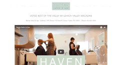 Desktop Screenshot of havensalonandspa.com